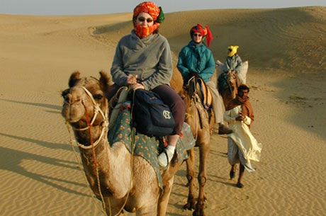 camel safari in thar desert